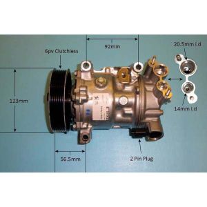 Compressor (AirCon Pump) Citroen C4 Picasso 1.6 THP 155 Petrol (Feb 2013 to 2025)