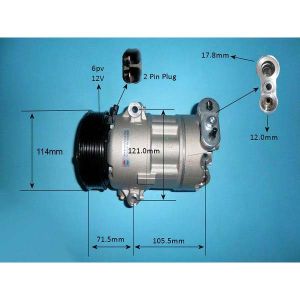Compressor (AirCon Pump) Fiat Tipo 1.6 Petrol (Oct 2015 to 2023)