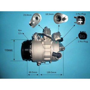 Compressor (AirCon Pump) Ford Mondeo MK5 (10/2014-) 2.0 EcoBoost Petrol (Sep 2014 to 2023)
