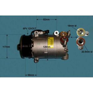Compressor (AirCon Pump) Ford Grand C-Max 2.0 TDCi Diesel (Apr 2011 to Oct 2014)