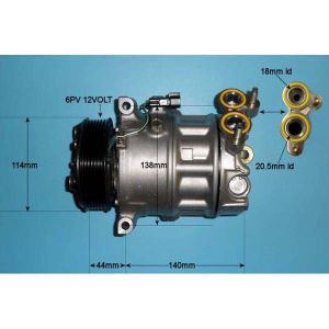 Compressor (AirCon Pump) Ford Focus 3 1.6 TDCi Diesel (Jul 2010 to Feb 2011)