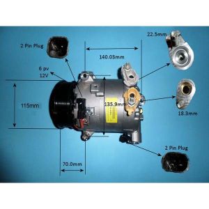 Compressor (AirCon Pump) Ford Transit V363 13- 2.0 EcoBlue RWD MHEV Diesel Automatic (May 2019 to 2023)
