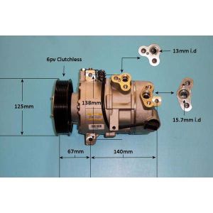 Compressor (AirCon Pump) Hyundai Tucson 2.0 Crdi Diesel (Jun 2015 to 2023)