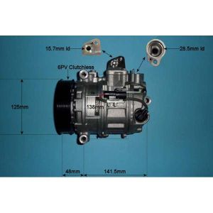 Compressor (AirCon Pump) Jaguar XK Convertible 4.2 Petrol (Mar 2006 to Jul 2014)
