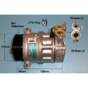 Compressor (AirCon Pump) Land Rover Range Rover HSE/Vogue/Classic 5.0 V8 Petrol (Mar 2009 to Aug 2012)