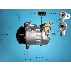Compressor (AirCon Pump) Land Rover Velar 5.0 Petrol (Jan 2019 to 2023)