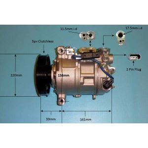 Compressor (AirCon Pump) Mercedes CLA Coupe (C117) 1.6 CLA 200 Petrol (Jan 2013 to Mar 2019)