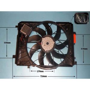 Radiator Cooling Fan Mercedes CLS (C218) 4.7 500 Petrol Manual (Feb 2011 to Dec 2017)