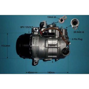 Compressor (AirCon Pump) Mercedes Sprinter 2.1 CDi Diesel Manual (2013 to May 2016)