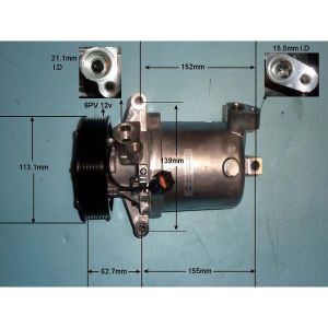 Compressor (AirCon Pump) Nissan Note 1.6 16v Petrol Manual (Aug 2010 to Jun 2012)