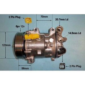 Compressor (AirCon Pump) Peugeot 407 2.0 HDi Diesel (Feb 2010 to 2023)