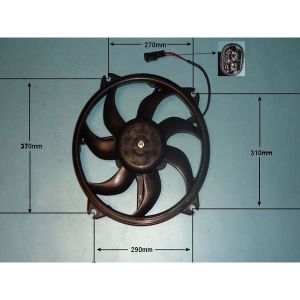 Radiator Cooling Fan Peugeot Partner 1.9 TD Diesel (Nov 2002 to 2023)