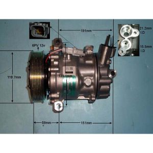 Compressor (AirCon Pump) Renault Kangoo FW0/1 Express 1.5 Dci Diesel (Oct 2019 to 2023)