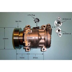 Compressor (AirCon Pump) Renault Kangoo FW0/1 Express 1.5 Dci Diesel (Aug 2017 to Oct 2019)