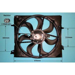 Radiator Cooling Fan Renault Kadjar 1.5 Dci Diesel (Jun 2015 to 2023)