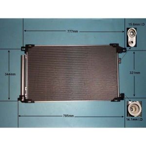 Condenser (AirCon Radiator) Toyota Prius 1.8 hybrid Petrol (Sep 2015 to 2023)