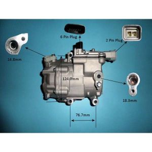 Compressor (AirCon Pump) Toyota Prius 1.8 hybrid Petrol (Sep 2015 to 2023)