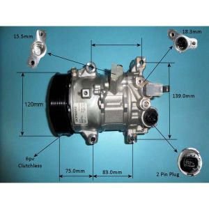 Compressor (AirCon Pump) Toyota Rav 4 2.0 VVTi Petrol (Nov 2015 to 2023)