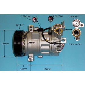 Compressor (AirCon Pump) Volvo XC 90 MK2 (14-) 2.0 T5 Petrol (Jun 2015 to Dec 2018)