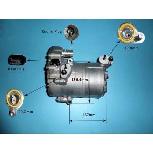 Compressor (AirCon Pump) Volvo S90 2.0 T8 Polestar Hybrid Petrol (Jan 2019 to 2023)