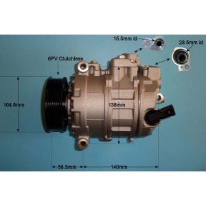 Compressor (AirCon Pump) VW Transporter 2.0 TDi Diesel (Apr 2015 to Dec 2019)