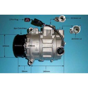 Compressor (AirCon Pump) VW Transporter 2.0 TDi Diesel (Jun 2015 to 2023)