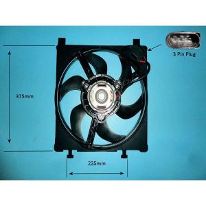 Radiator Cooling Fan VW UP 1.0 GTi Petrol (Nov 2017 to 2023)