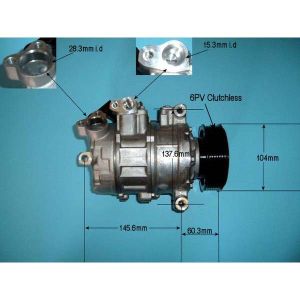 Compressor (AirCon Pump) VW Touareg 4.2 V8 TDi Diesel (Jun 2011 to Mar 2018)