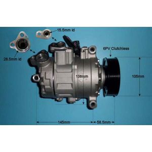 Compressor (AirCon Pump) VW Touareg 4.2 V8 TDi Diesel (Jun 2011 to Mar 2018)