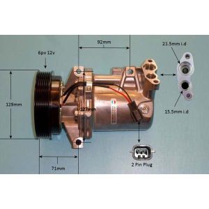 Compressor (AirCon Pump) Dacia Dokker 1.5 DCi Diesel (Nov 2012 to Dec 2021)