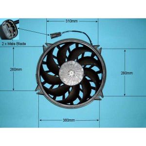 Condenser Cooling Fan Fiat Ulysse 2.2 JTD Diesel (Aug 2002 to Jul 2006)
