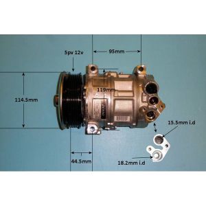 Compressor (AirCon Pump) Alfa Romeo Mito 0.9 Petrol (Jul 2011 to Mar 2013)