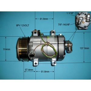 Compressor (AirCon Pump) Audi A6 1.9 TDi Diesel (Jun 1994 to Oct 1997)
