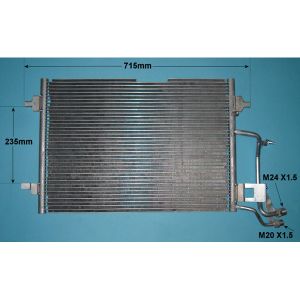 Condenser (AirCon Radiator) Audi A4 2.6 Petrol (Jan 1995 to Jul 1997)