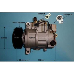 Compressor (AirCon Pump) Audi A4 1.6 Petrol (Sep 2001 to Dec 2002)
