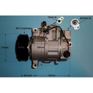 Compressor (AirCon Pump) Audi A4 3.0 V6 Petrol (Jan 2003 to Dec 2005)