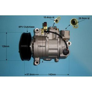 Compressor (AirCon Pump) Audi A6 Allroad 3.0 Petrol (May 2006 to Aug 2011)