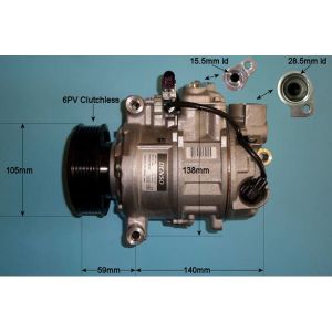 Compressor (AirCon Pump) Audi A4 2.7 TDi (MK4) Diesel (Nov 2007 to Mar 2012)