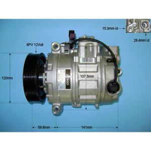 Compressor (AirCon Pump) Audi A4 3.0 V6 Petrol (Nov 2004 to Jul 2006)