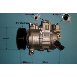 Compressor (AirCon Pump) Audi A6 2.0 TDi Diesel (May 2011 to Mar 2012)