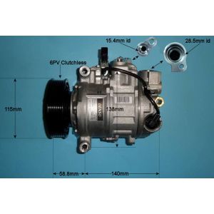 Compressor (AirCon Pump) Audi A8 6.3 W12 Petrol (Jan 2011 to Jan 2018)