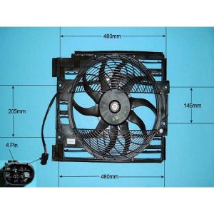 Condenser Cooling Fan BMW 525 2.5 TD (E39) Diesel (Sep 1998 to Oct 1999)