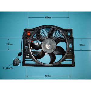 Condenser Cooling Fan BMW 323 2.5 (E46) Petrol (Mar 1998 to Aug 1998)