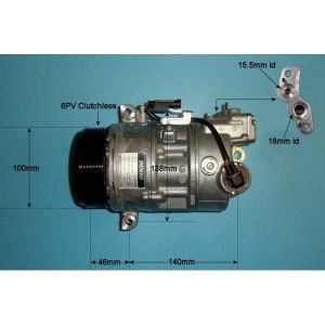 Compressor (AirCon Pump) BMW 320 2.0 TD M47 (E91) Diesel (Sep 2005 to Aug 2007)