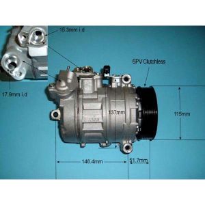 Compressor (AirCon Pump) BMW 525 2.5 N52 (E60) Petrol (Mar 2005 to Dec 2009)