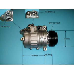 Compressor (AirCon Pump) BMW X5 3.0 Di (E53) Diesel (Oct 2002 to Aug 2007)