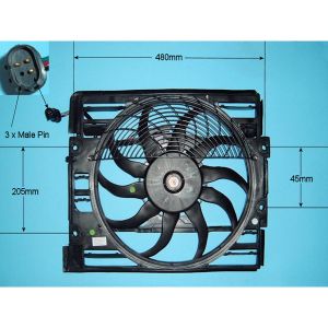 Condenser Cooling Fan BMW 740/745 4.4 (E38) Petrol (Nov 1997 to Nov 2001)
