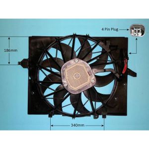 Radiator Cooling Fan BMW 525 2.5 D (E60) Diesel (Mar 2004 to Feb 2007)
