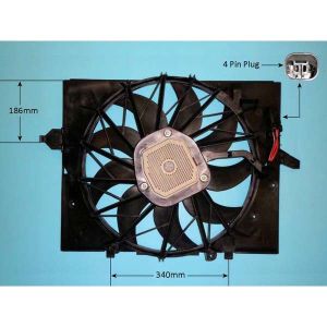 Radiator Cooling Fan BMW 530 3.0 N53 (E60) Petrol (Mar 2007 to Dec 2009)