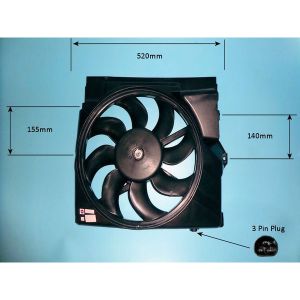 Radiator Cooling Fan BMW 320 2.0 (E36) Petrol (Jan 1996 to Jul 1997)